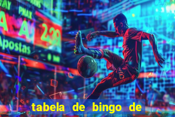 tabela de bingo de 1 a 100